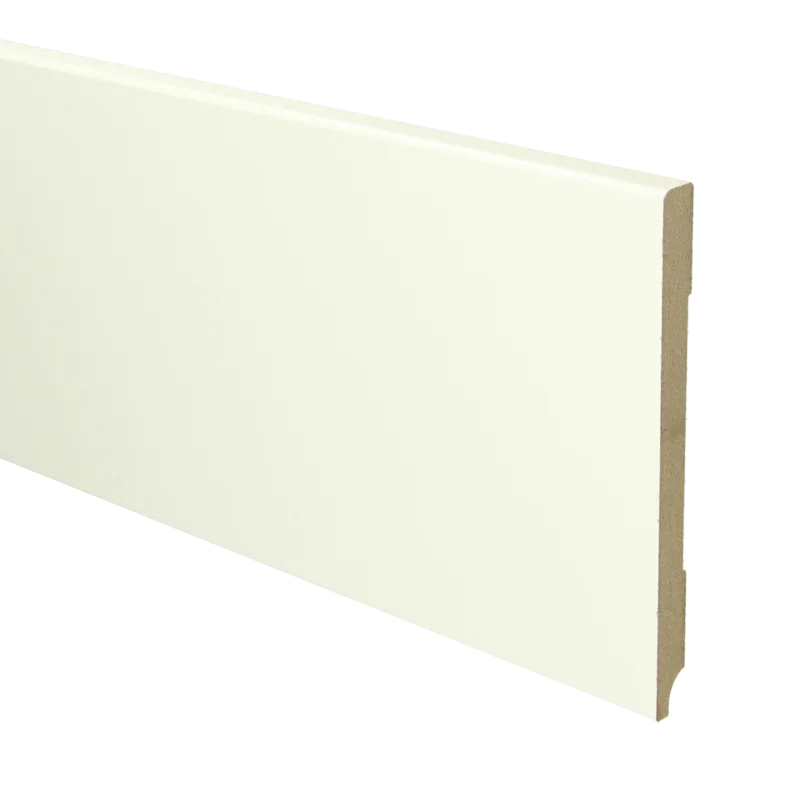 MDF Moderne Plint 150x12 RAL 9010 Zuiver Wit 16026 Express Levering
